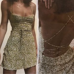 Mini Floral Summer Dress 🌼🤍 Fairycore lolita maiden renaissance 90s y2k